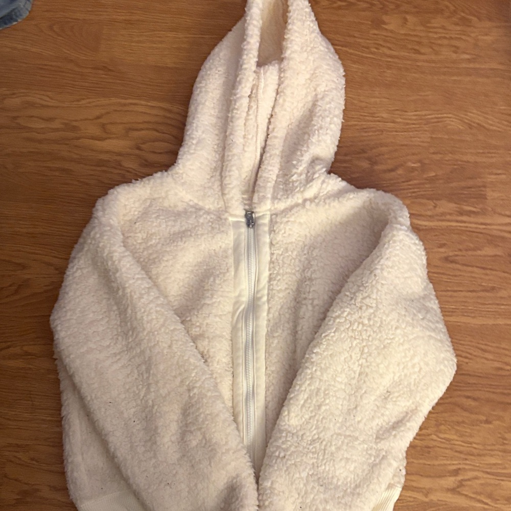 Hollister Cream Sherpa Jacket